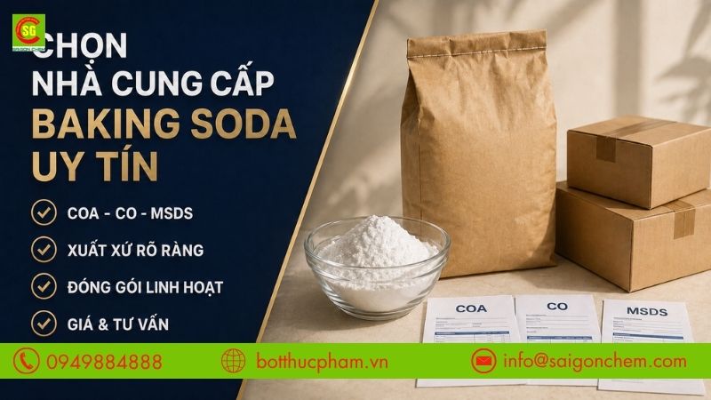 Tiêu chí chọn nơi mua Baking soda uy tín
